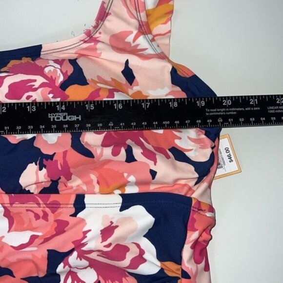 Kona Sol Full Coverage Floral Print One Piece Swimsuit Womens Size 20 NWT - Picture 10 of 12